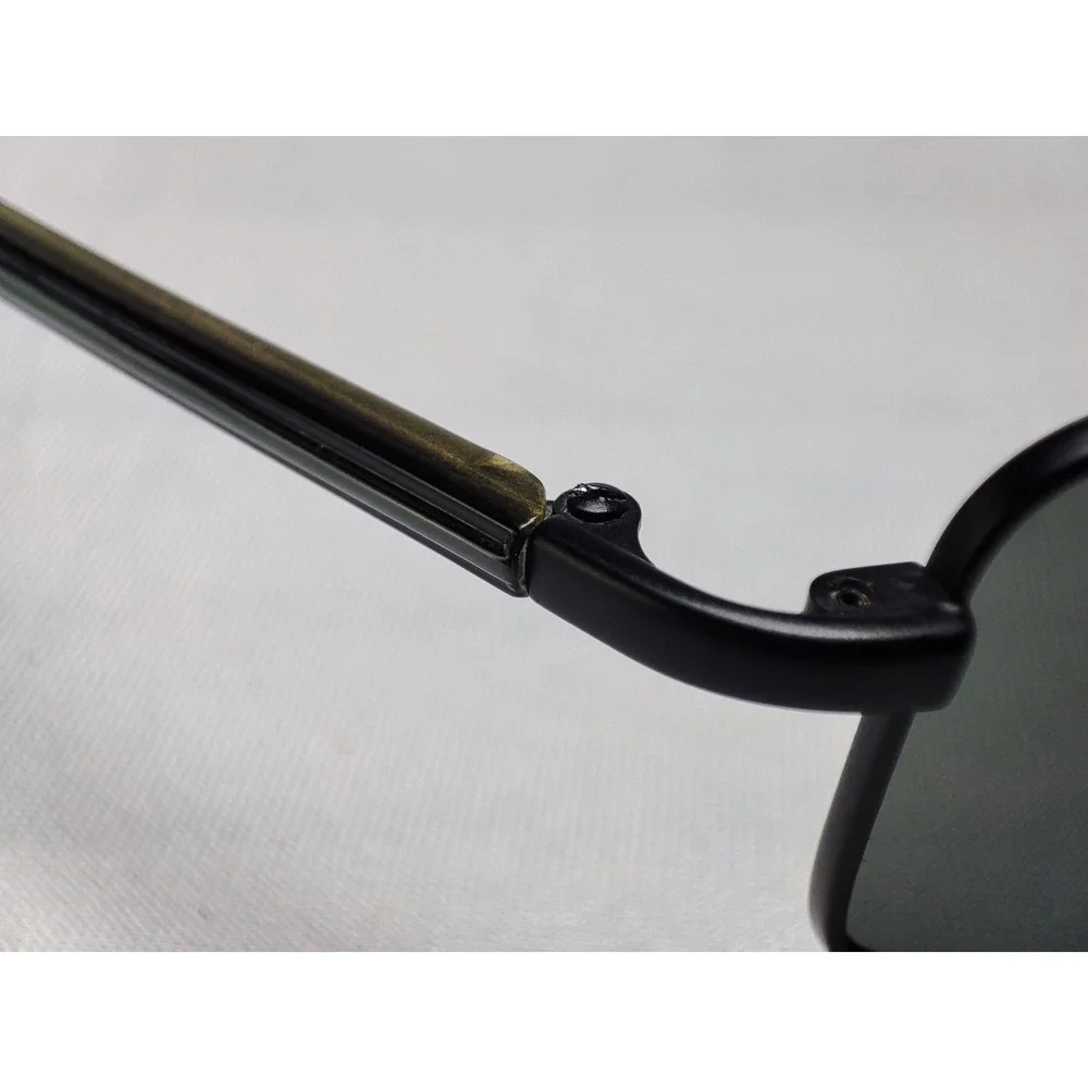 Guess GU 6156 BLK-3 Black Metal Rectangle Sunglasses 57-18-125